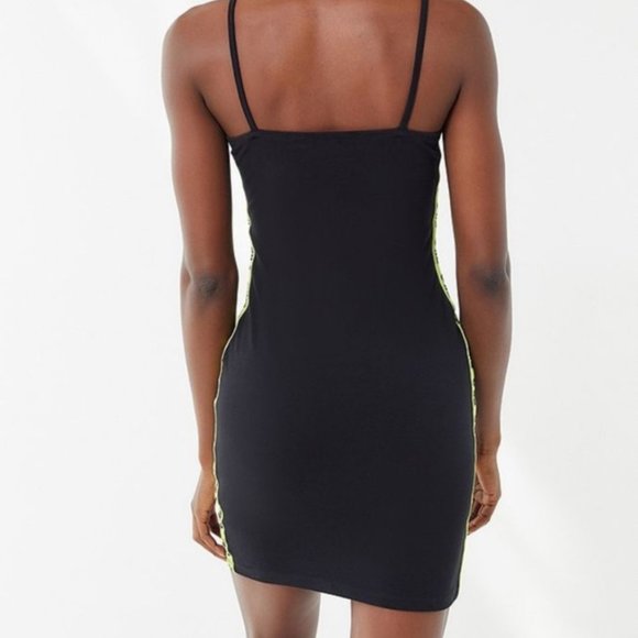 FILA UO BLACK & GREEN SIDE TAPE BODY CON DRESS - Picture 4 of 11
